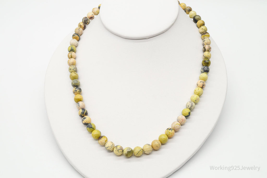 Vintage Designer LS Yellow Turquoise Bead Necklace | Jewelry > Necklaces | Wiccan Center