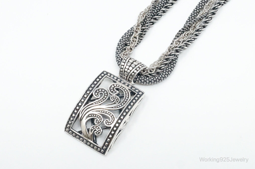 Designer Silpada Four Strand Chain Sterling Silver Necklace | Jewelry > Necklaces > Pendants | Wiccan Center