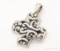 Vintage Scroll Cross Sterling Silver Pendant | Jewelry > Necklaces > Pendants | Wiccan Center