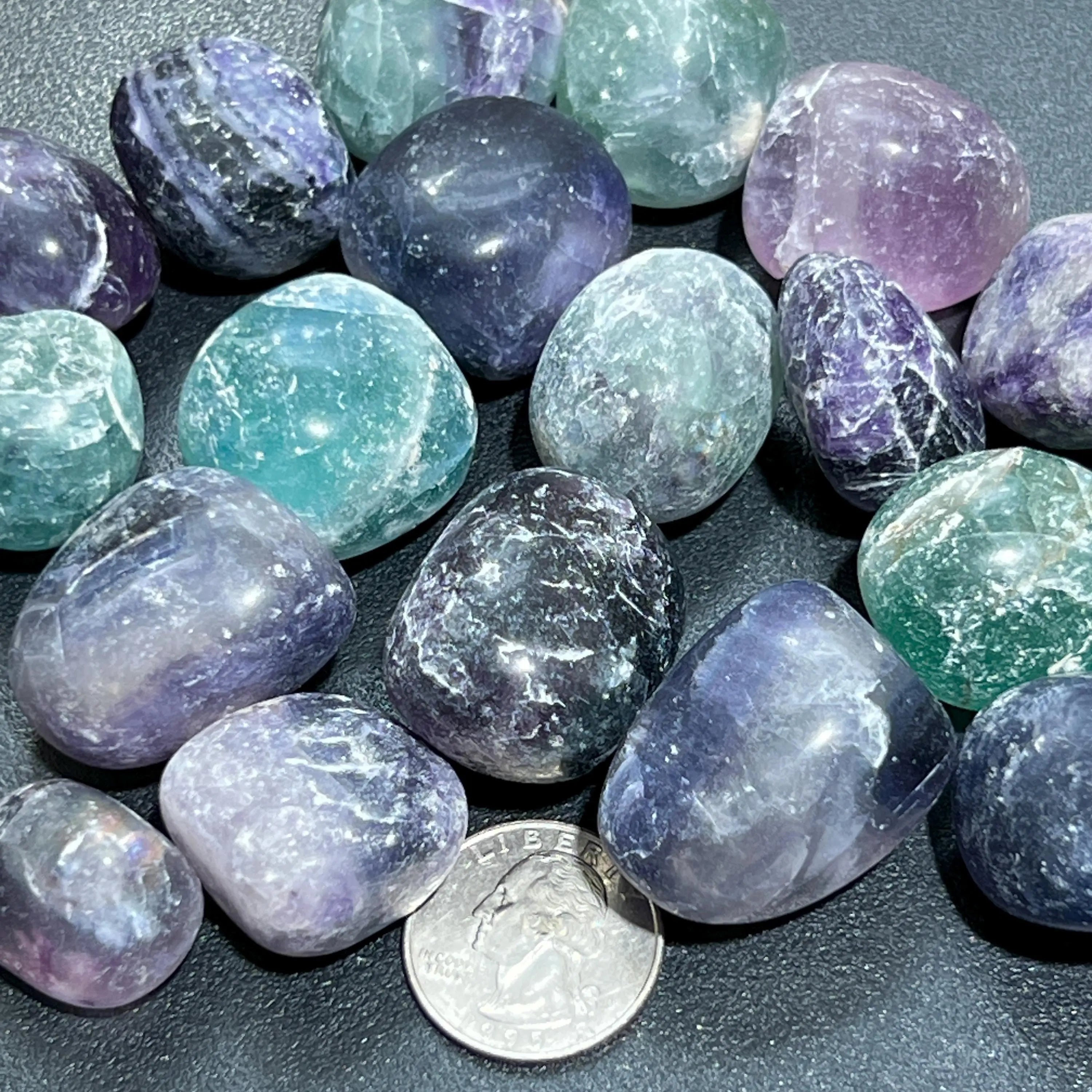 Rainbow Fluorite Crystal Tumbled Stones (By The Piece or Pound) Wholesale | Home & Living > Home Decor > Home Accents > Rocks & Geodes | Wiccan Center