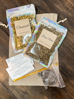 Herbal Tea Gift Bag - 2 herb gift bag | herbal tea gift bags | Wiccan Center
