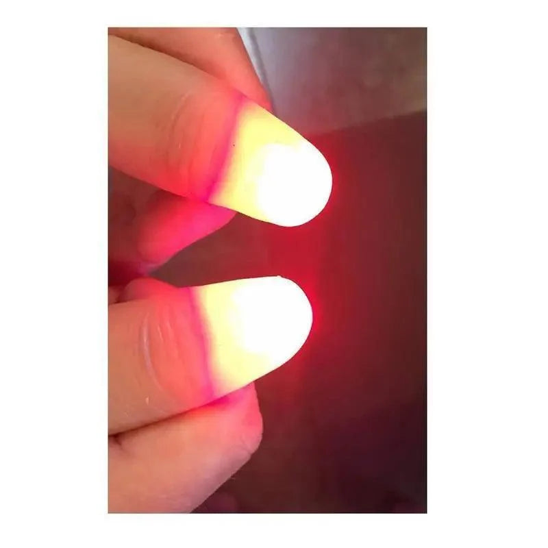 2pcs Red Lightup Magic Thumbs LED Magic Fingers Tricks Thumb Props Amazing Ultra Bright Light Festival Party Toys Illusion Magic Gadgets | STIL1558MAGCP | Wiccan Center