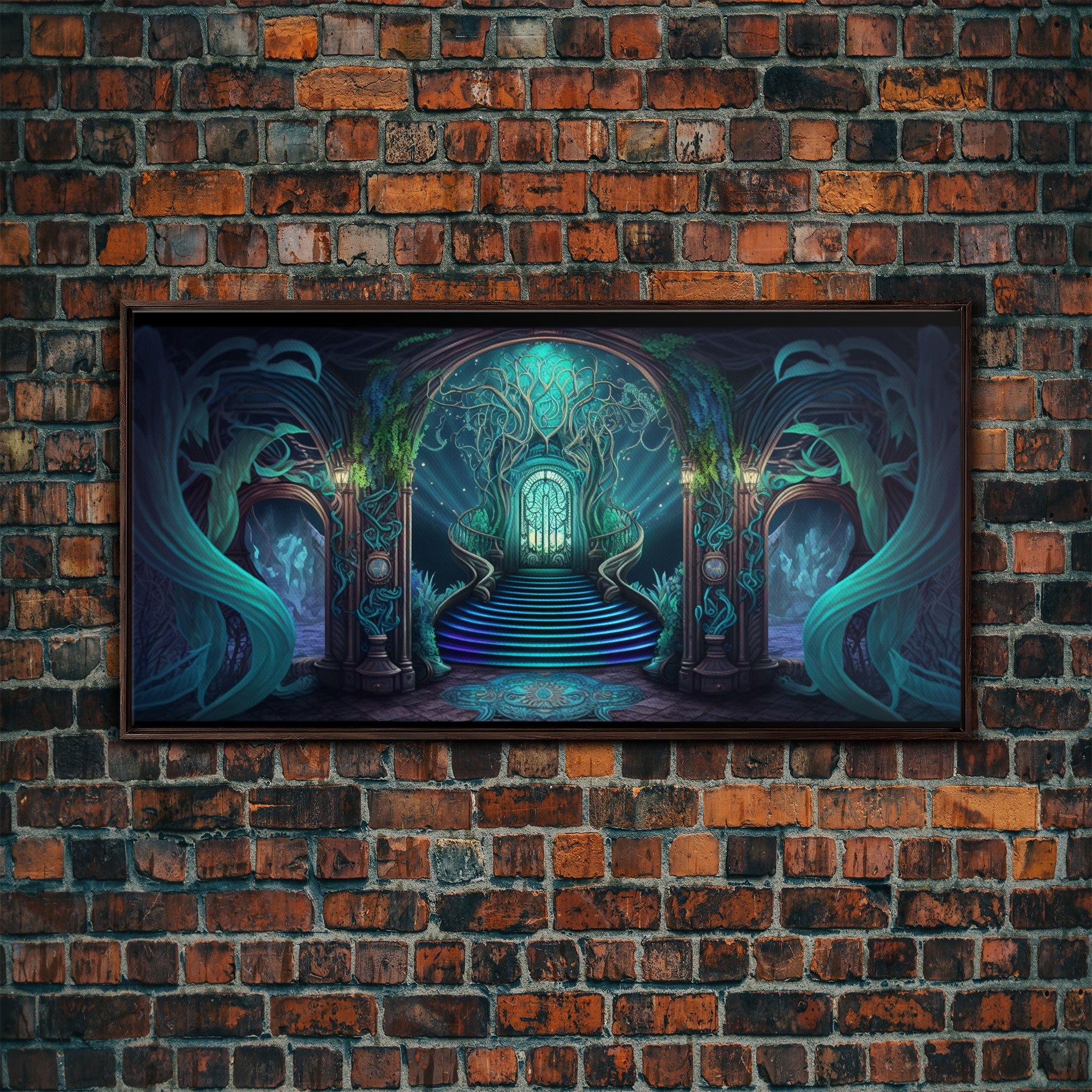 Fantasy wall art, canvas print, magical forest, fantasy landscape art, ready to hang wall art | | Wiccan Center