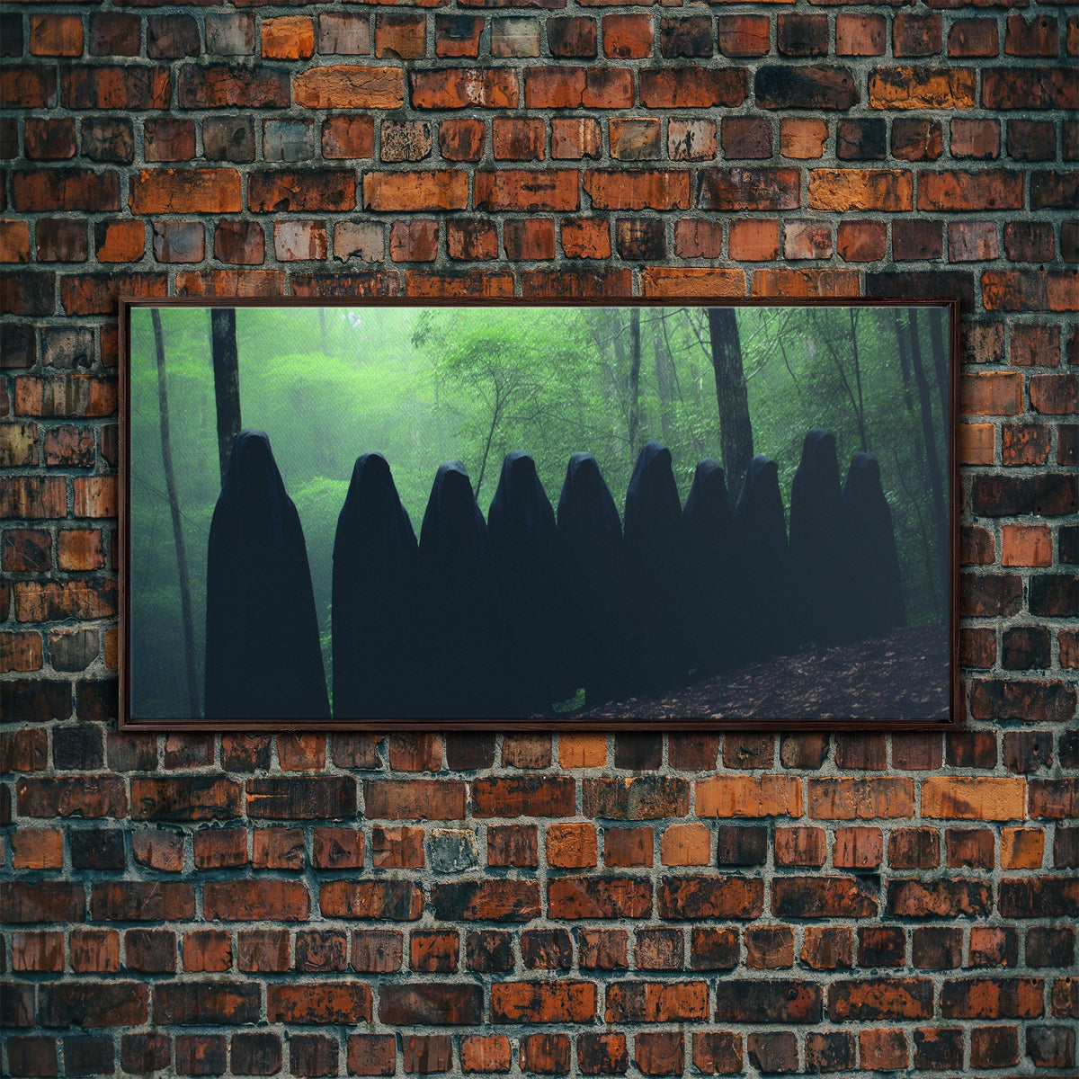 The Cult Of The Forest, Framed Canvas, Halloween Art Prints, Liminal Art, Halloween Photography | | Wiccan Center