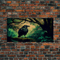 Raven Art Print, Framed Canvas Art, Black Bird, Crow Art | | Wiccan Center