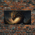 Forest Dragon Nidhogg, Norse Mythology, Framed Canvas Print, Fantasy Dragon Art, Fantasy Decor | | Wiccan Center