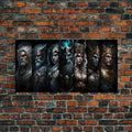 The Æsir, Aesir, Old Norse Gods, Framed Canvas Print, Norse Mythology, Scandinavian Mythology Fantasy Art | | Wiccan Center