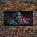 Aegir, God Of The Sea, Framed Canvas Print, Norse Mythology, Norse Art, Living Room Wall Art | | Wiccan Center