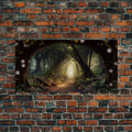 Path Through A Magical Enchanted Fairy Forest, Fantasy Art, Framed Canvas Print, Enchanted Forest Fantasy Art | | Wiccan Center