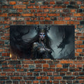Hel, Goddess of Death, Framed Canvas Print, Norse Mythology Fantasy Art, Framed Canvas Print | | Wiccan Center