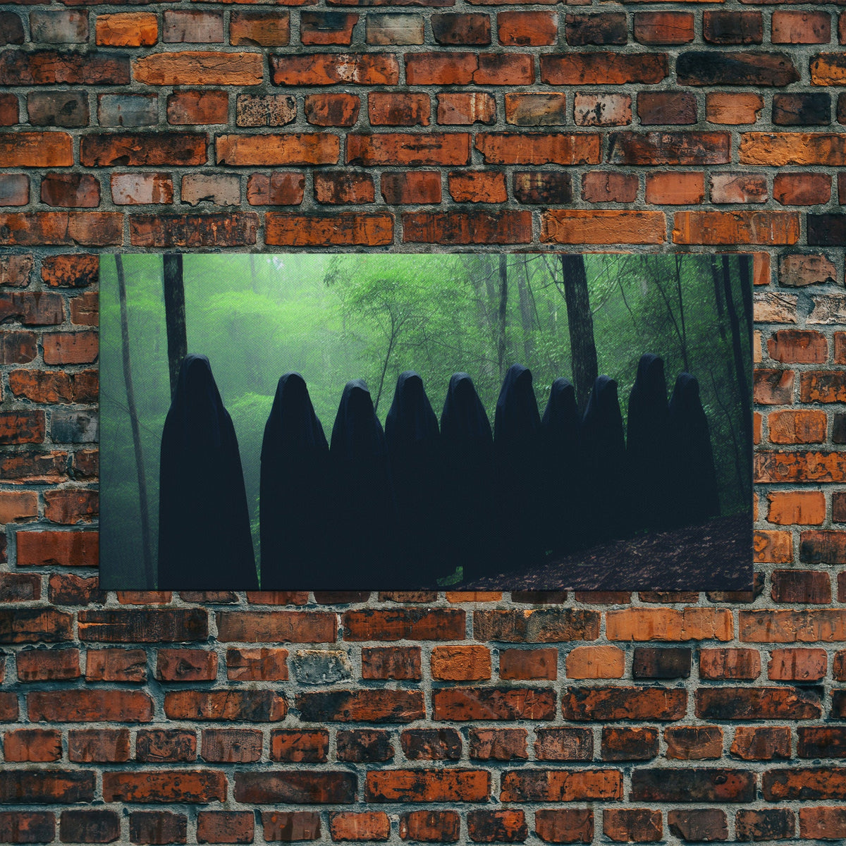 The Cult Of The Forest, Framed Canvas, Halloween Art Prints, Liminal Art, Halloween Photography | | Wiccan Center