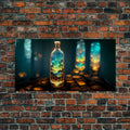Miniature world in a bottle canvas print, high fantasy wall art, magical wall art, ready to hang wall art | | Wiccan Center