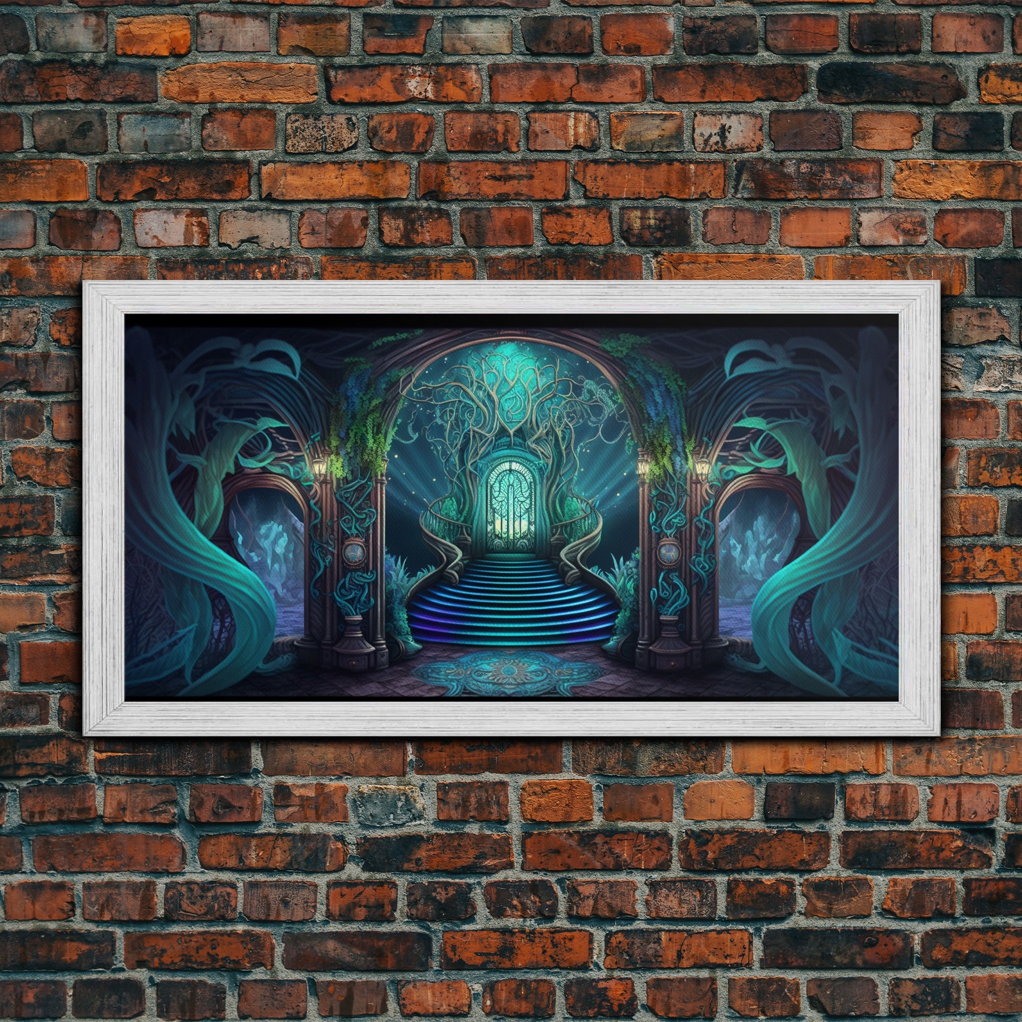 Fantasy wall art, canvas print, magical forest, fantasy landscape art, ready to hang wall art | | Wiccan Center