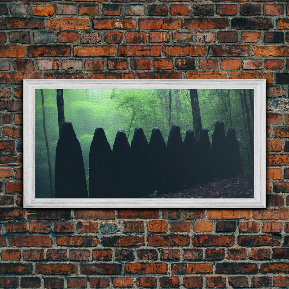 The Cult Of The Forest, Framed Canvas, Halloween Art Prints, Liminal Art, Halloween Photography | | Wiccan Center