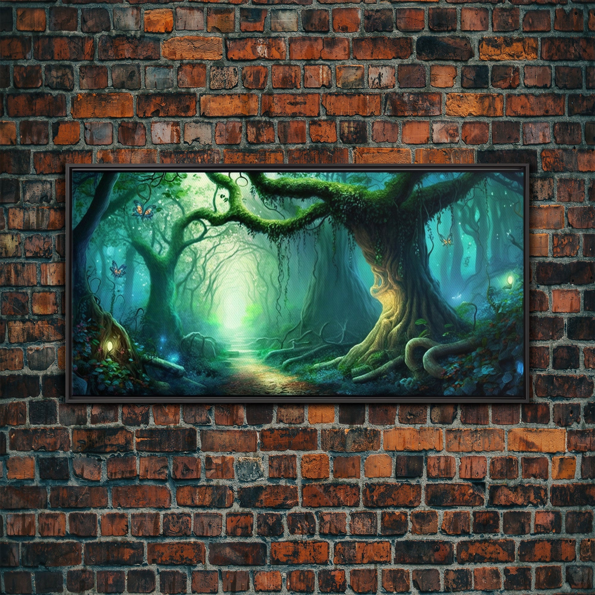 Beautiful magical fairy forest, Framed canvas print, Fantasy forest wall art Enchanted forest, Fantasy Home Decor | | Wiccan Center