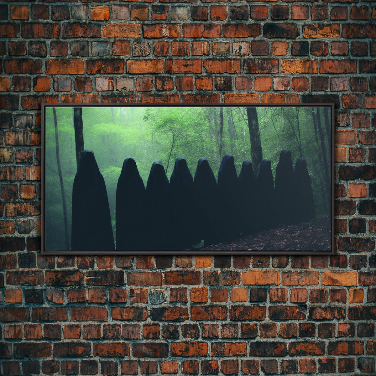 The Cult Of The Forest, Framed Canvas, Halloween Art Prints, Liminal Art, Halloween Photography | | Wiccan Center