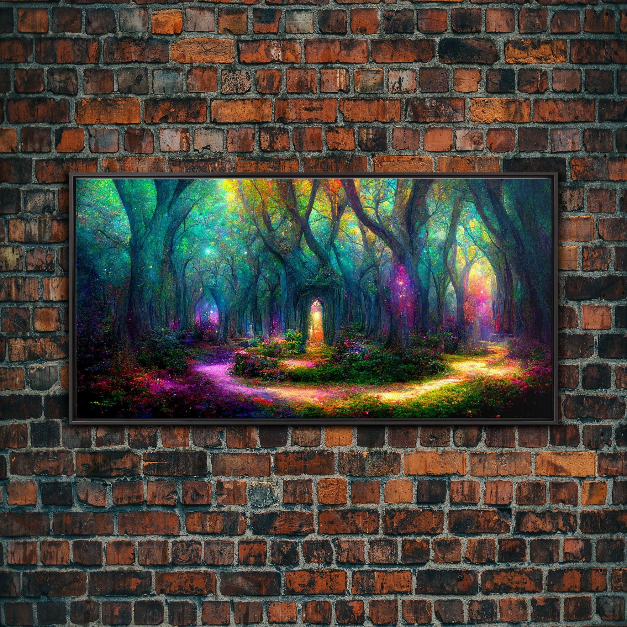 Beautiful Fantasy wall art, canvas print, magical forest, fantasy landscape art, ready to hang wall art | | Wiccan Center