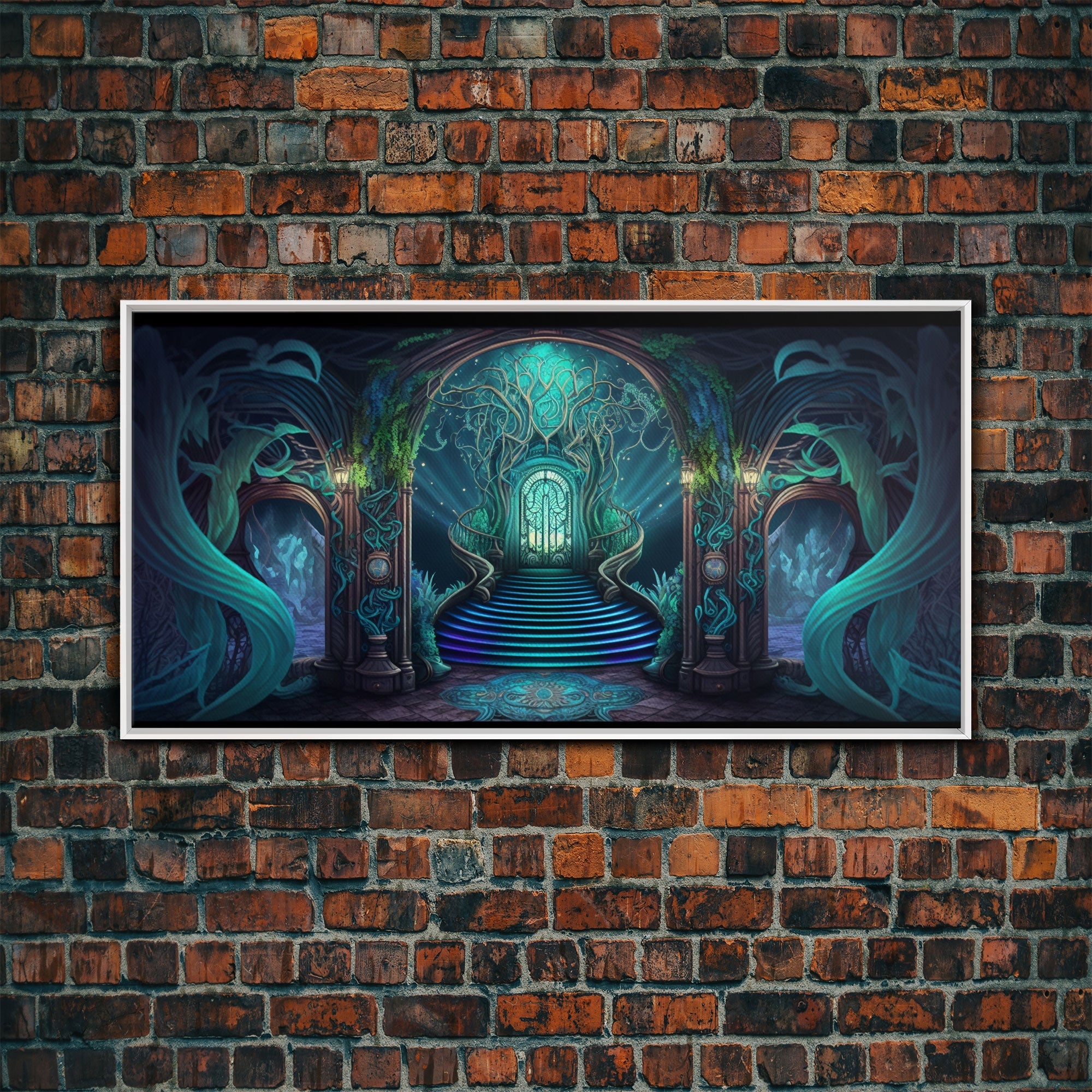 Fantasy wall art, canvas print, magical forest, fantasy landscape art, ready to hang wall art | | Wiccan Center