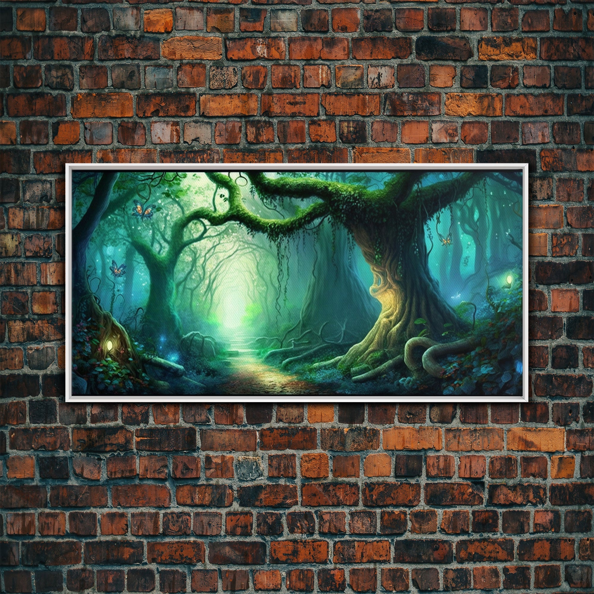 Beautiful magical fairy forest, Framed canvas print, Fantasy forest wall art Enchanted forest, Fantasy Home Decor | | Wiccan Center