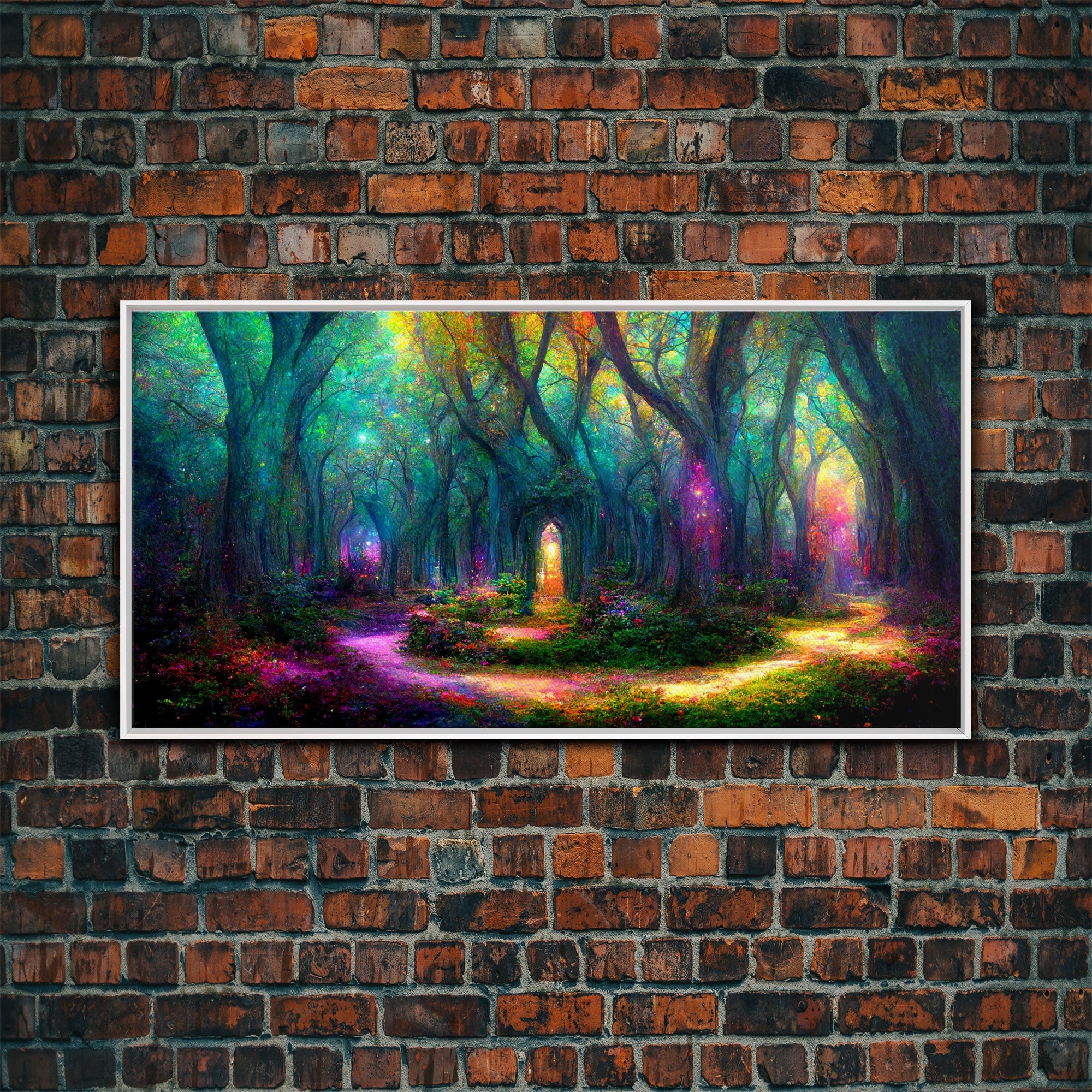 Beautiful Fantasy wall art, canvas print, magical forest, fantasy landscape art, ready to hang wall art | | Wiccan Center