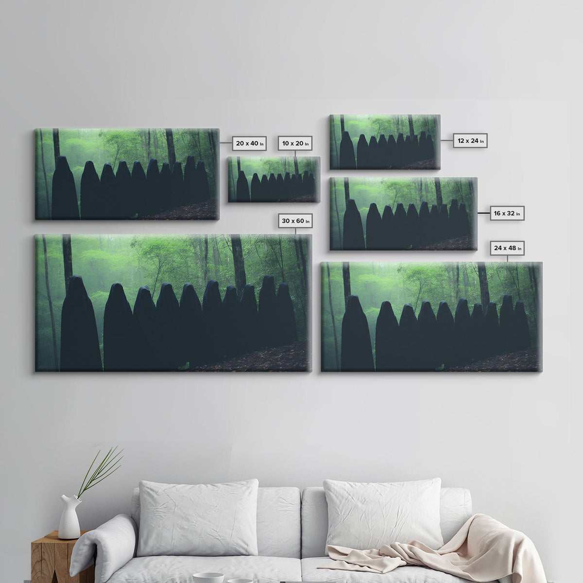 The Cult Of The Forest, Framed Canvas, Halloween Art Prints, Liminal Art, Halloween Photography | | Wiccan Center