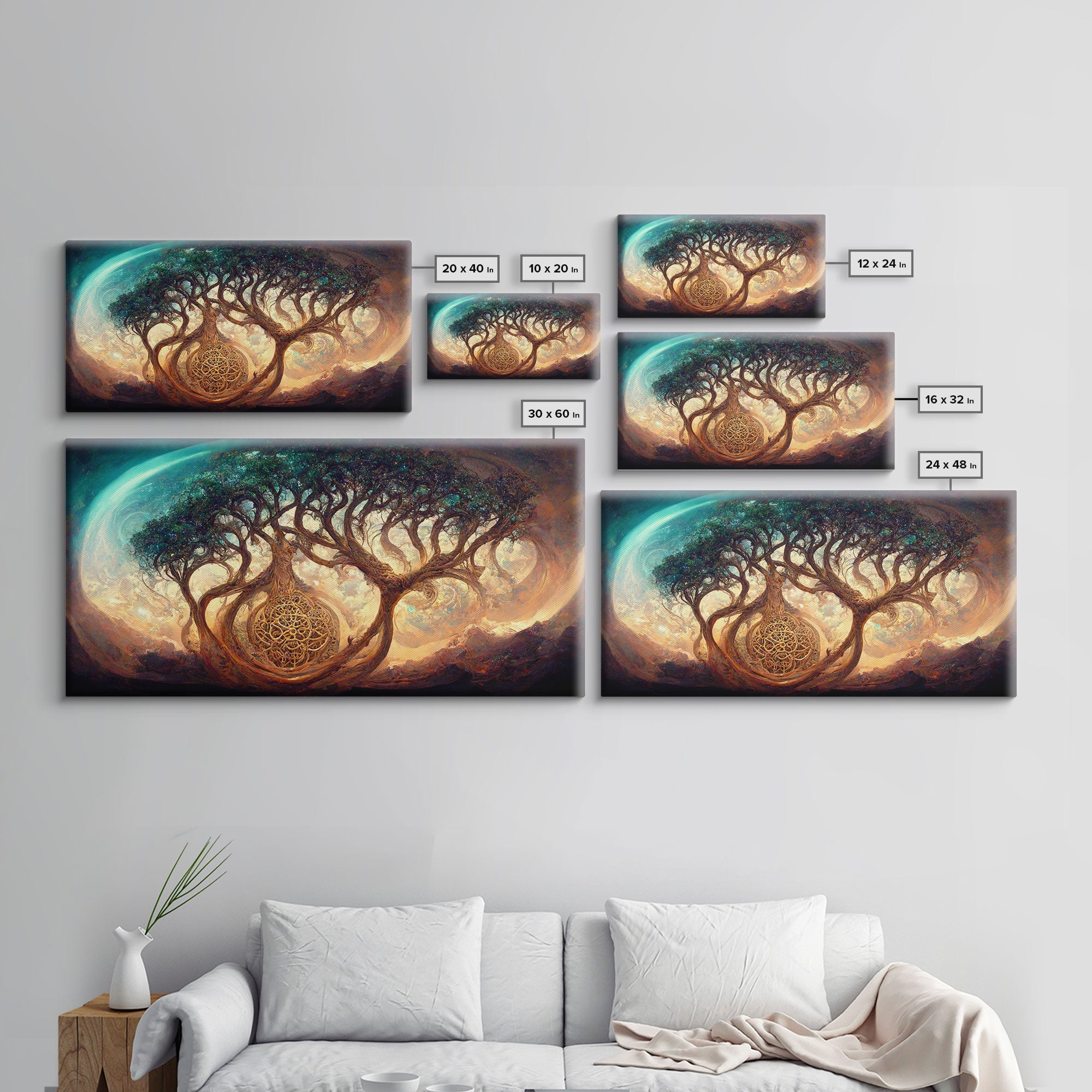 Gaia, norse mythology, canvas print, high fantasy art
