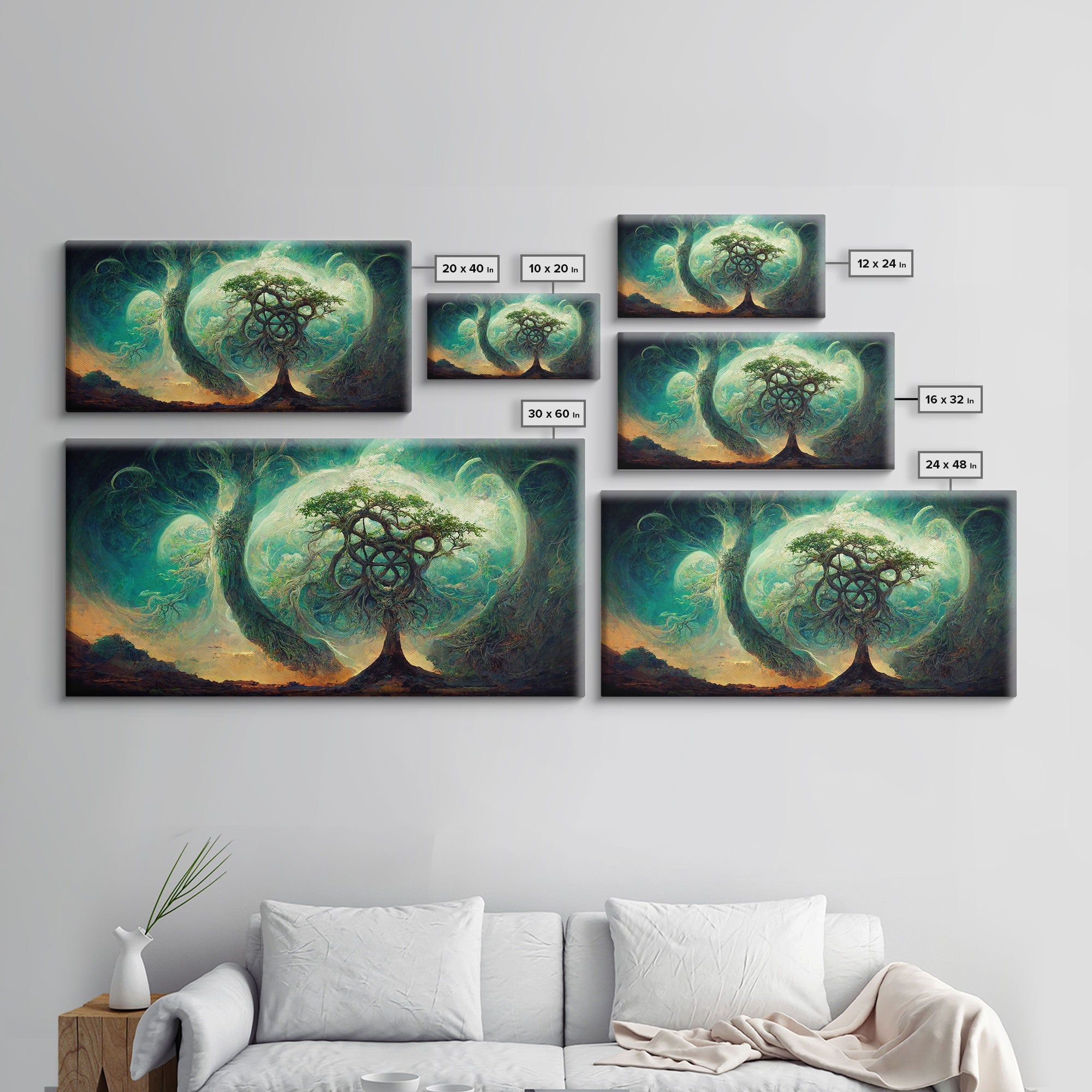 Gaia, norse mythology, canvas print, high fantasy art