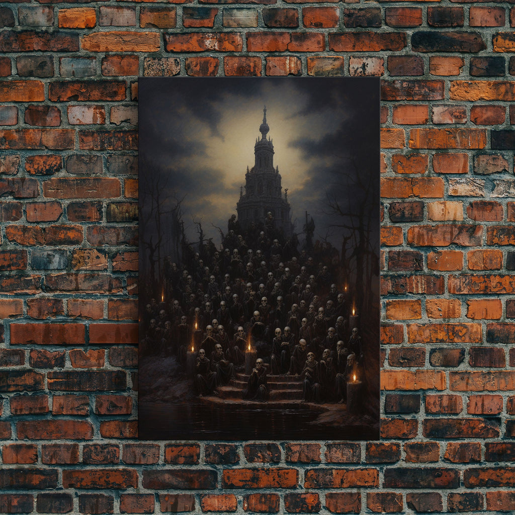 The Well Of Souls, Macabre Art, Halloween Decor, Framed Canvas Print, Dark Arts, Witchcraft Decor, Halloween Wall Art | | Wiccan Center