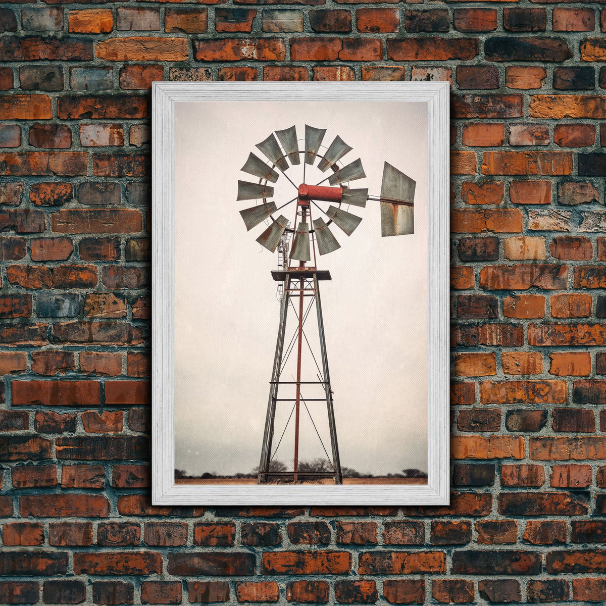 Rustic Farmhouse Home Decor, Windmill Photography Photo Print Art, Rustic Industrial Farmhouse Wall Art Picture, Country Landscape Picture | | Wiccan Center