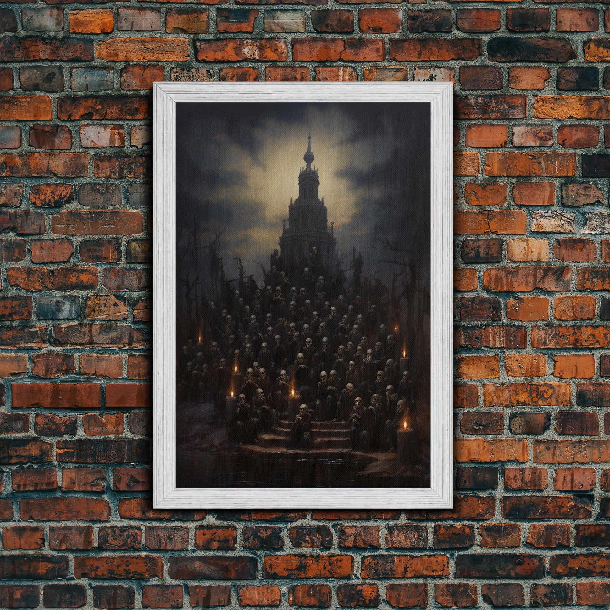 The Well Of Souls, Macabre Art, Halloween Decor, Framed Canvas Print, Dark Arts, Witchcraft Decor, Halloween Wall Art | | Wiccan Center