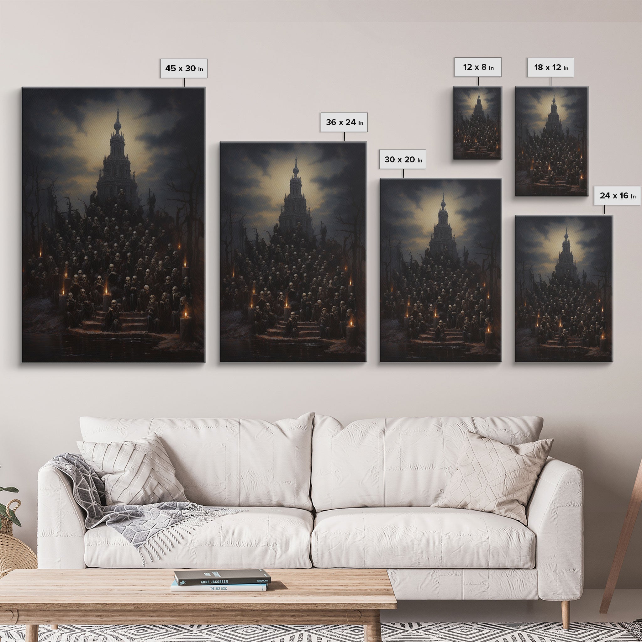 The Well Of Souls, Macabre Art, Halloween Decor, Framed Canvas Print, Dark Arts, Witchcraft Decor, Halloween Wall Art | | Wiccan Center