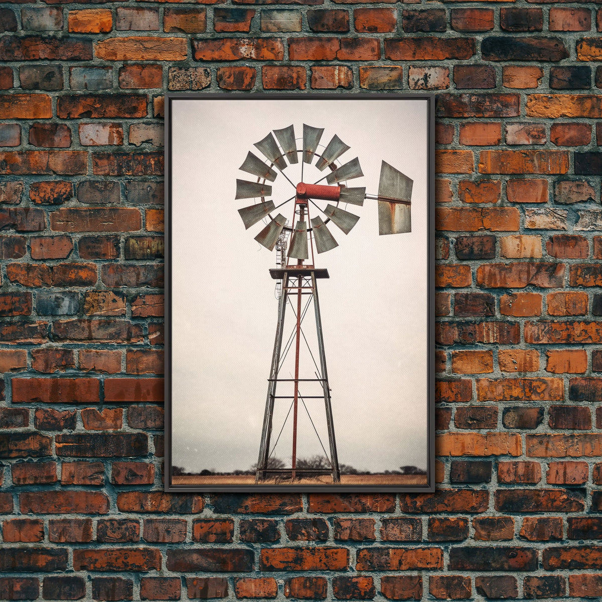 Rustic Farmhouse Home Decor, Windmill Photography Photo Print Art, Rustic Industrial Farmhouse Wall Art Picture, Country Landscape Picture | | Wiccan Center