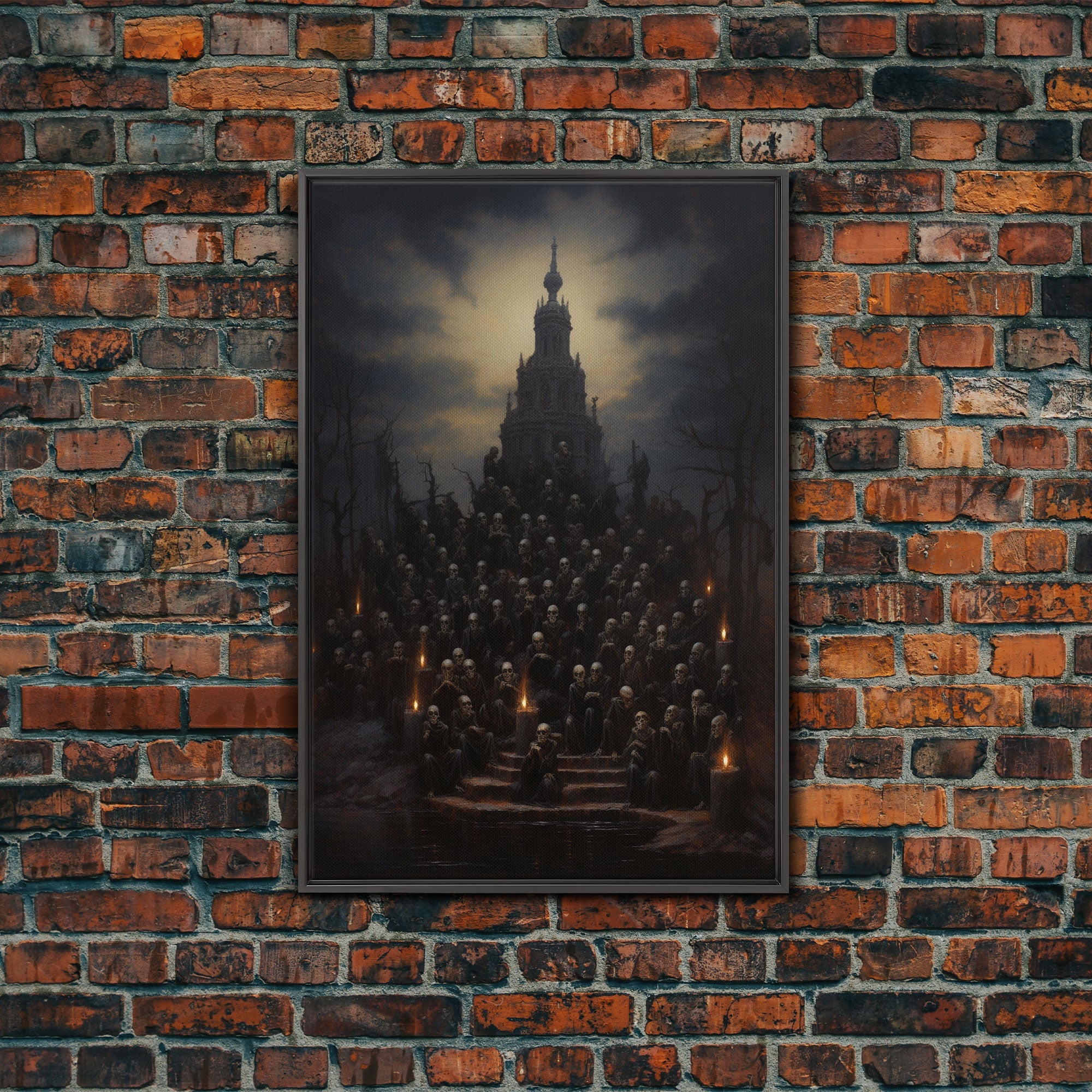 The Well Of Souls, Macabre Art, Halloween Decor, Framed Canvas Print, Dark Arts, Witchcraft Decor, Halloween Wall Art | | Wiccan Center
