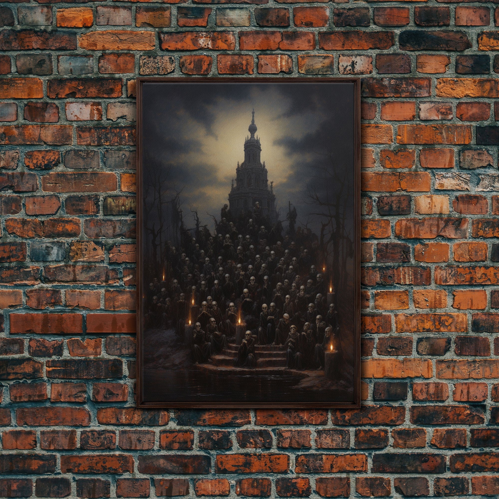The Well Of Souls, Macabre Art, Halloween Decor, Framed Canvas Print, Dark Arts, Witchcraft Decor, Halloween Wall Art | | Wiccan Center