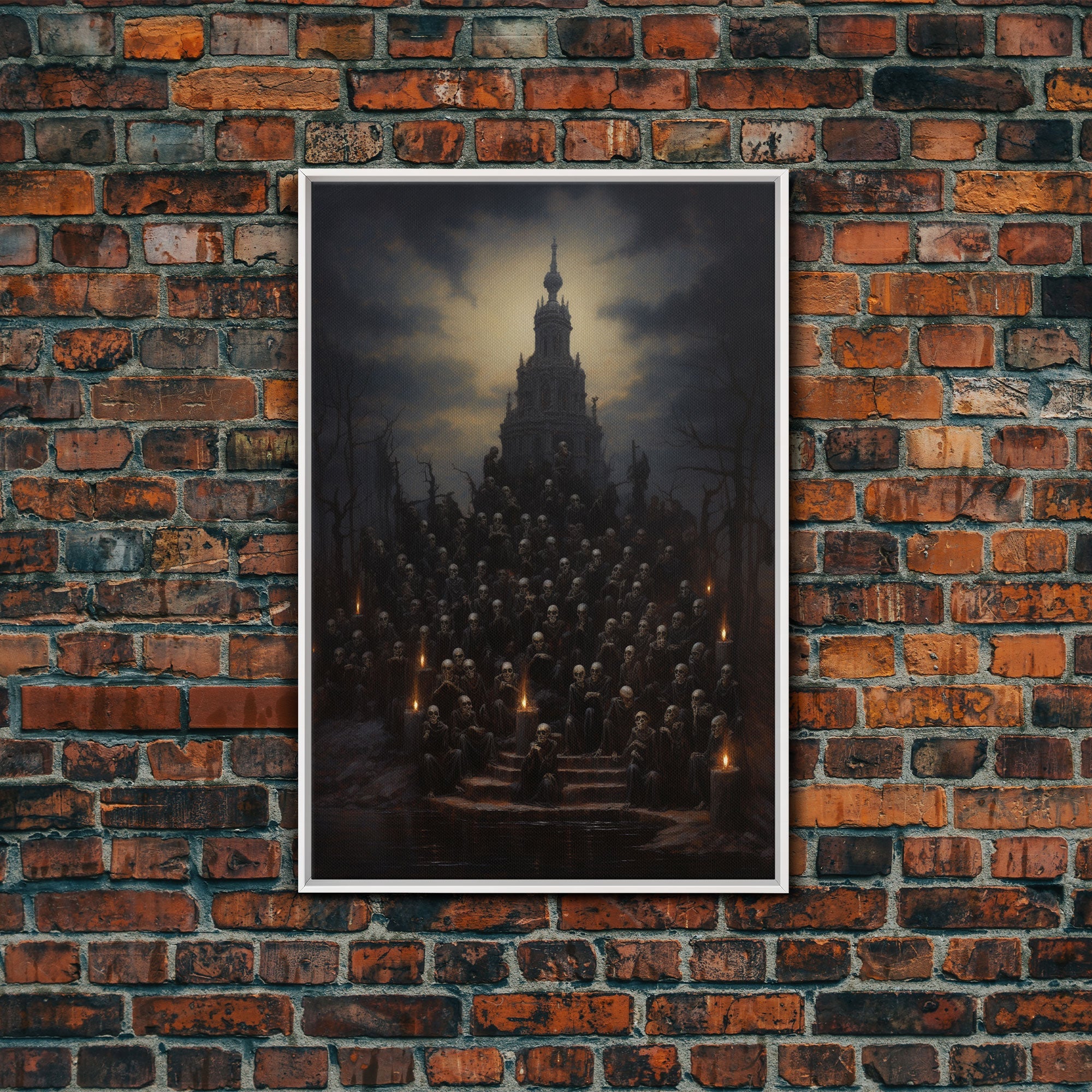 The Well Of Souls, Macabre Art, Halloween Decor, Framed Canvas Print, Dark Arts, Witchcraft Decor, Halloween Wall Art | | Wiccan Center