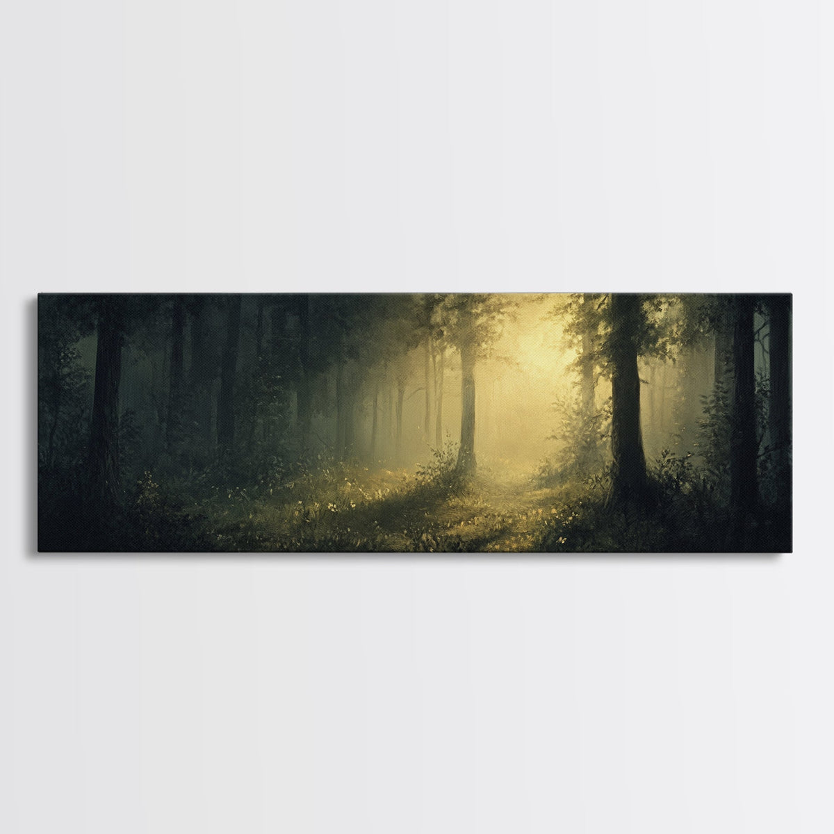 Mystical Forest Fantasy Wall Art, Canvas print, Fantasy Painting, Dark Fantasy Art, Mythical Fantasy Art, Panoramic Wall Decor | | Wiccan Center