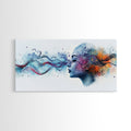 Vibrant Feminine Energy Canvas Print - Abstract Goddess Art Therapy Wall Decor - Whimsical Moody Brain Art for Home Office | | Wiccan Center