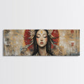 Radiant Goddess Framed Canvas Print Art Nouveau Style Japanese-Inspired Goddess Art Print Bedroom Wall Decoration | | Wiccan Center