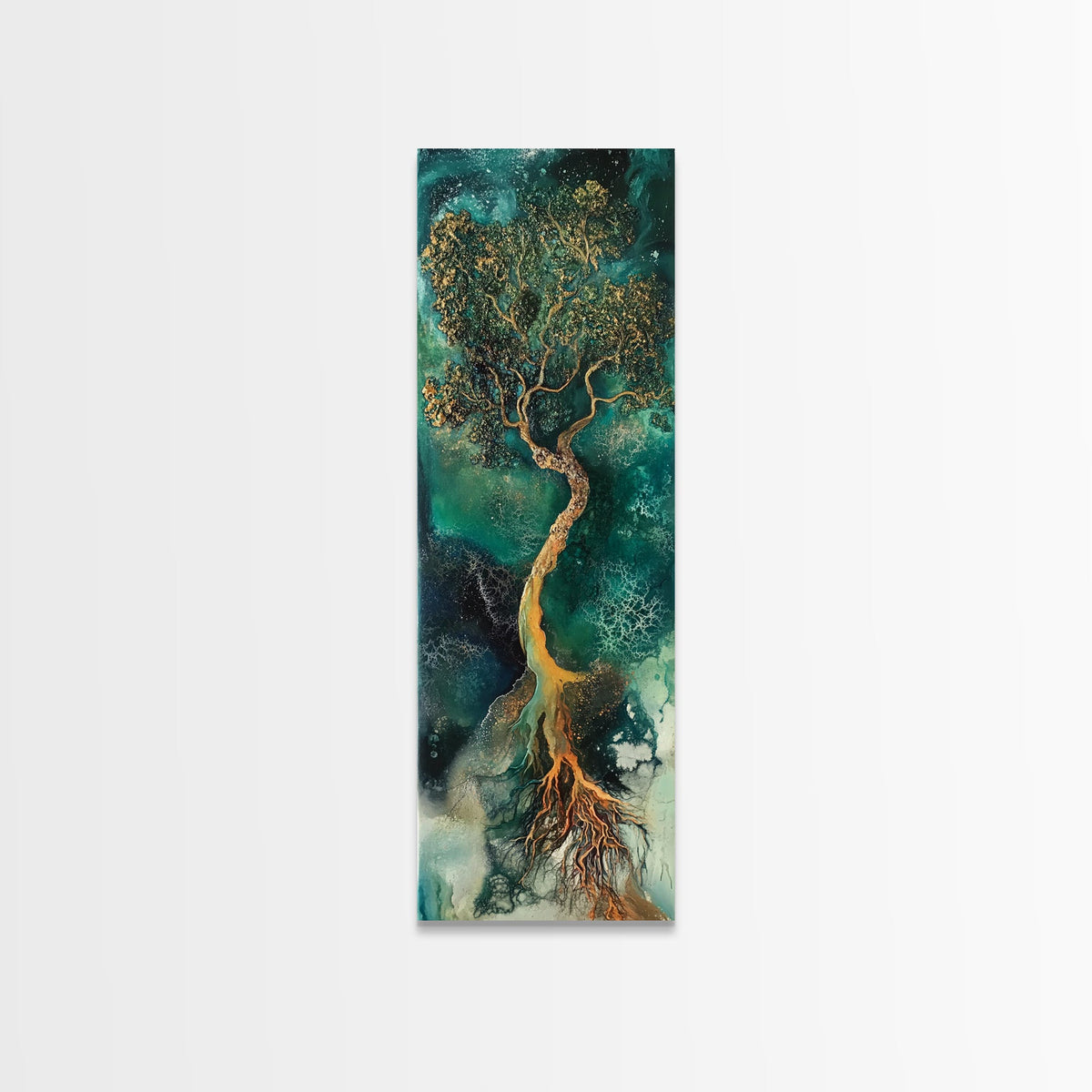 Oak tree art, mystical tree, moody art, green wall art, zen wall art, framed canvas print, nature-inspired, wabi sabi art, gift idea | | Wiccan Center