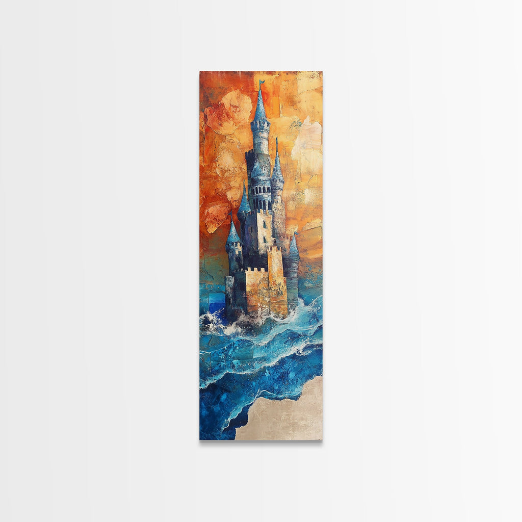 Fantasy Castle, dark romance painting, moody art, fairy tale art, framed canvas print, gothic decor, above bed wall art, boho art | | Wiccan Center