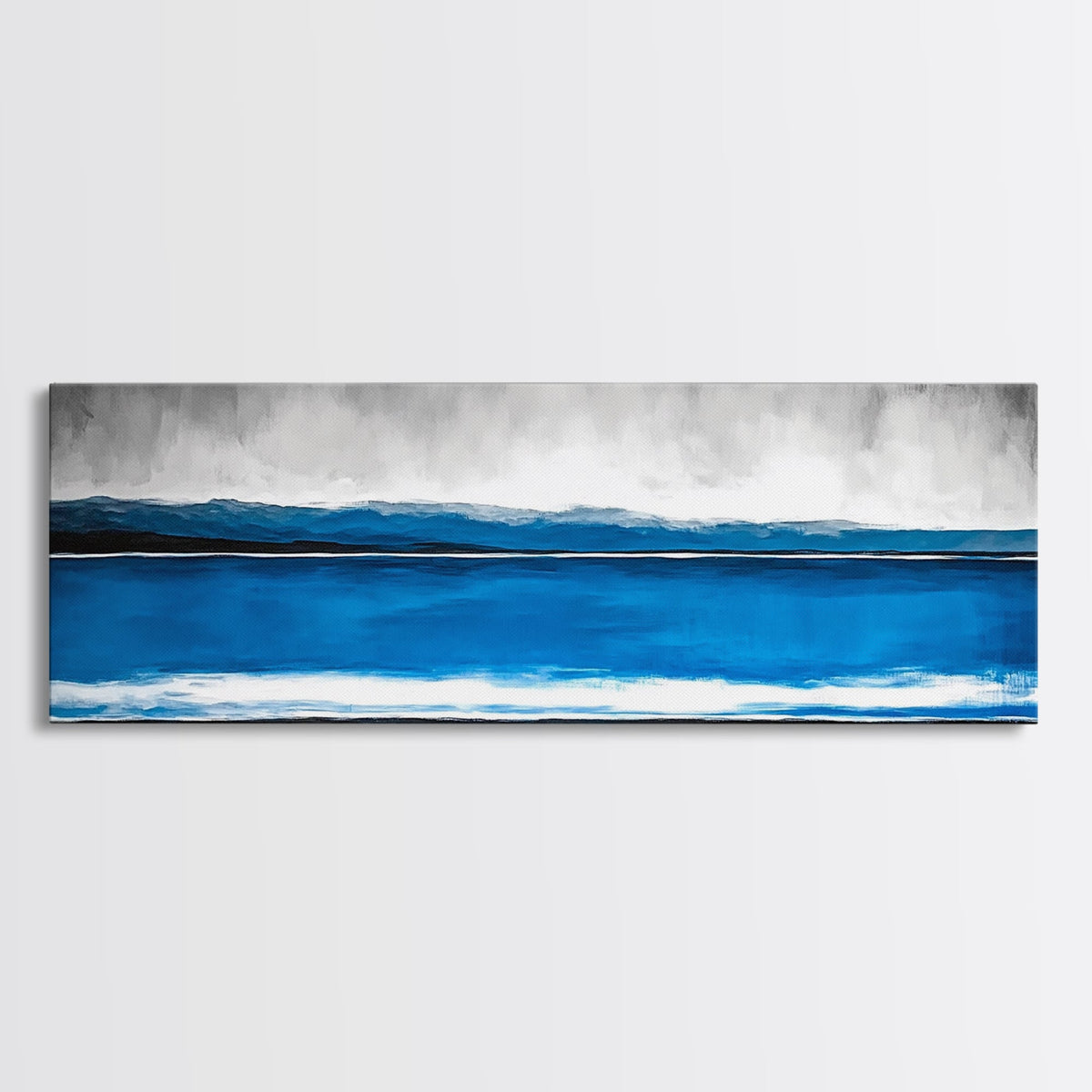 Ocean Wave, Beach Canvas Print, Coastal Art, Blue Water Painting, Modern Seascape, Nautical Wall Art, Living Room Decor, Minimalist Art | | Wiccan Center