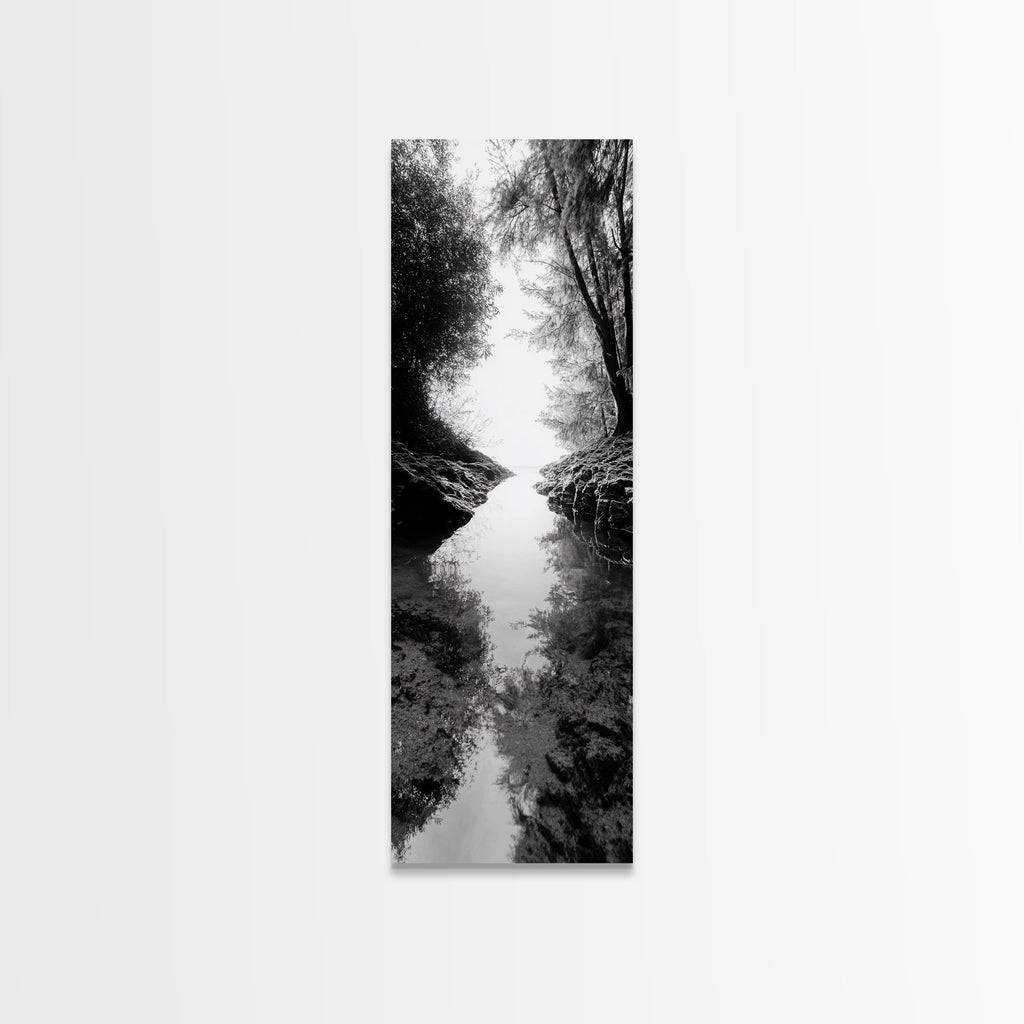 Secret Pathway, Forest Creek, Hidden Escape, Canvas Print, Magical Woodland Art, Hallway or Entryway Mystical Nature Decor, Bathroom Art | | Wiccan Center