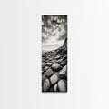 Coastal Stones, Rocky Shore, Sunrise Ocean, Black White Print, Framed Canvas Print Beach House Decor, Entryway Art, Nautical Minimalist Wall Art | | Wiccan Center