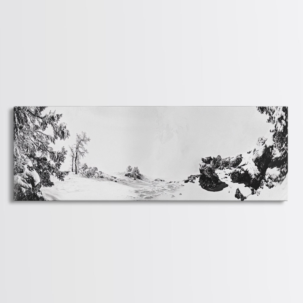 Snow Trees, Dreamy White, Winter Fantasy, Canvas Print, surreal landscape art, fantasy winter decor, magical room aesthetic, Christmas wall art | | Wiccan Center