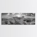 Sunset Sea, Magic Carpet, Ocean Ritual, Ethereal Coastal, Framed Canvas Print, Boho Wall Art, Living Room Decor, Surreal Beach Photography | | Wiccan Center
