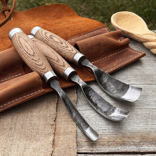 3-Piece Bent Gouge Set | Tool Sets | Wiccan Center