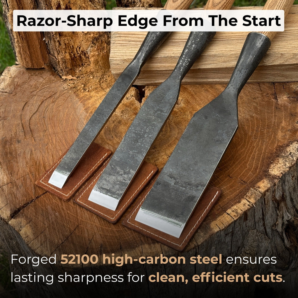 3-Piece Carpenters Slick Chisel Set | Tool Sets | Wiccan Center