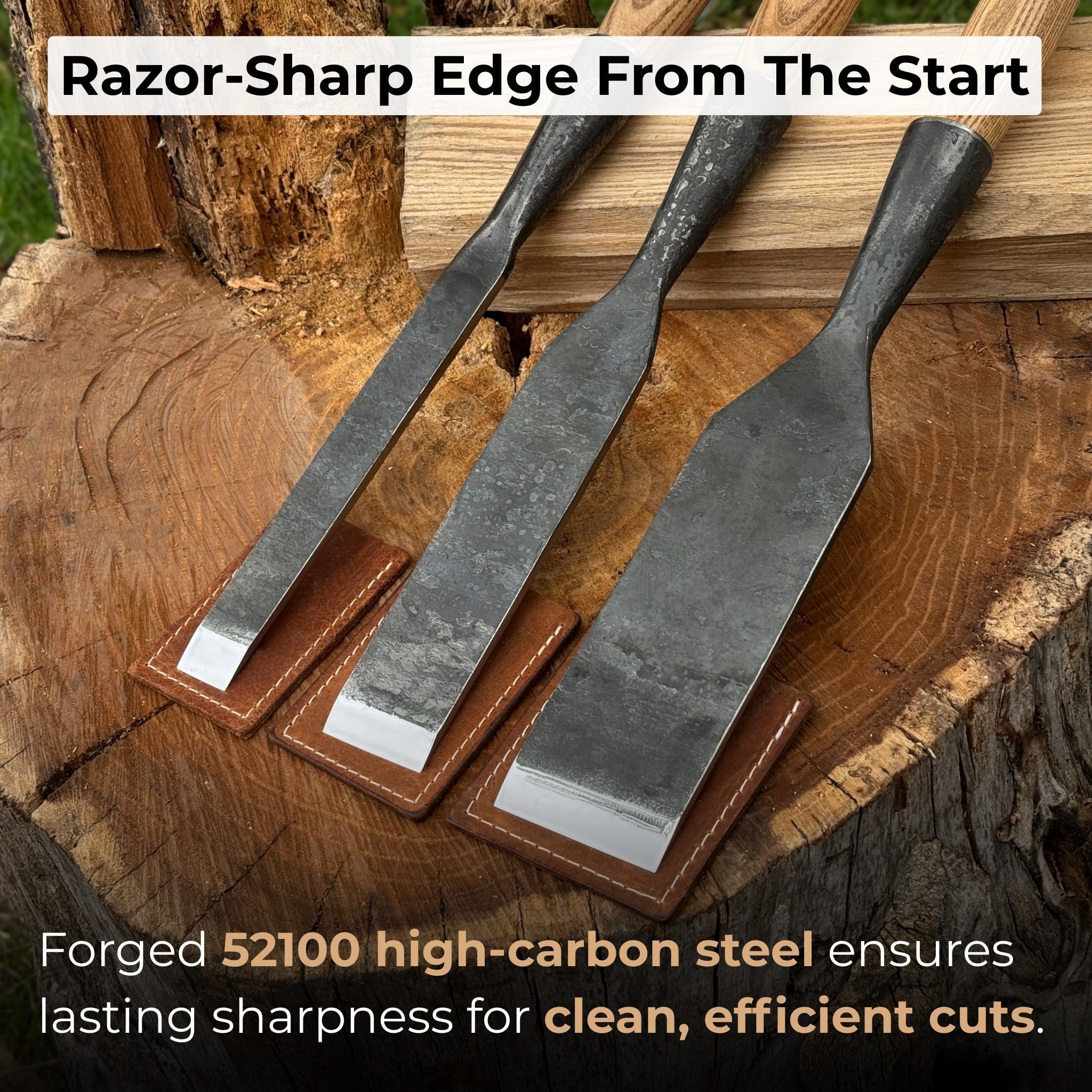 3-Piece Carpenters Slick Chisel Set | Tool Sets | Wiccan Center