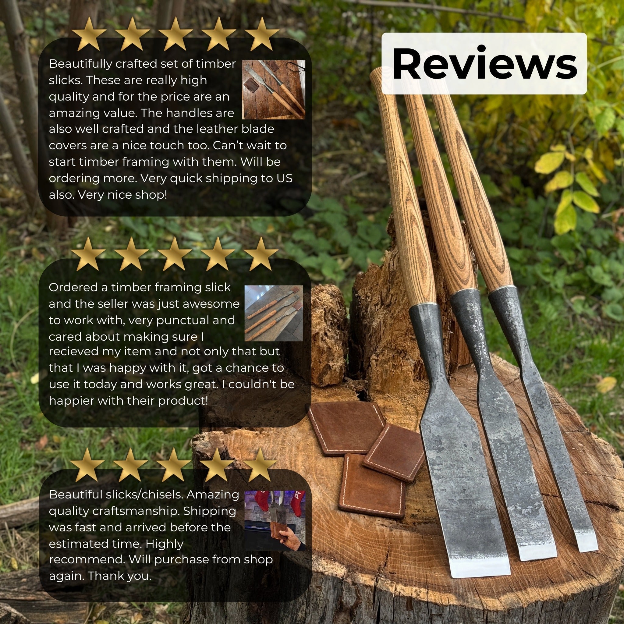 3-Piece Carpenters Slick Chisel Set | Tool Sets | Wiccan Center