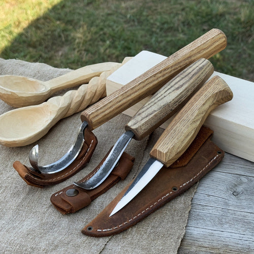 3-Piece Carving Knife Set for Spoon Carving | Tool Sets | Wiccan Center